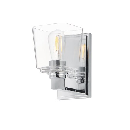 Maxim Lighting Cubos 1-Light Wall Sconce, Polished Chrome 21381CLPC